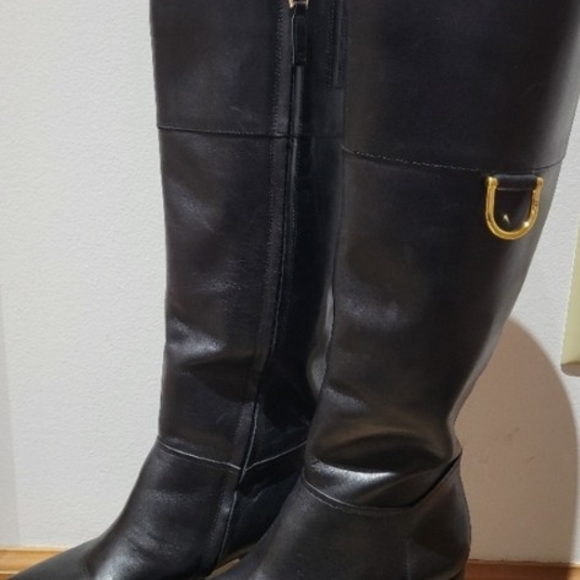 Ralph Lauren Black Riding Boots - Picture 5 of 16